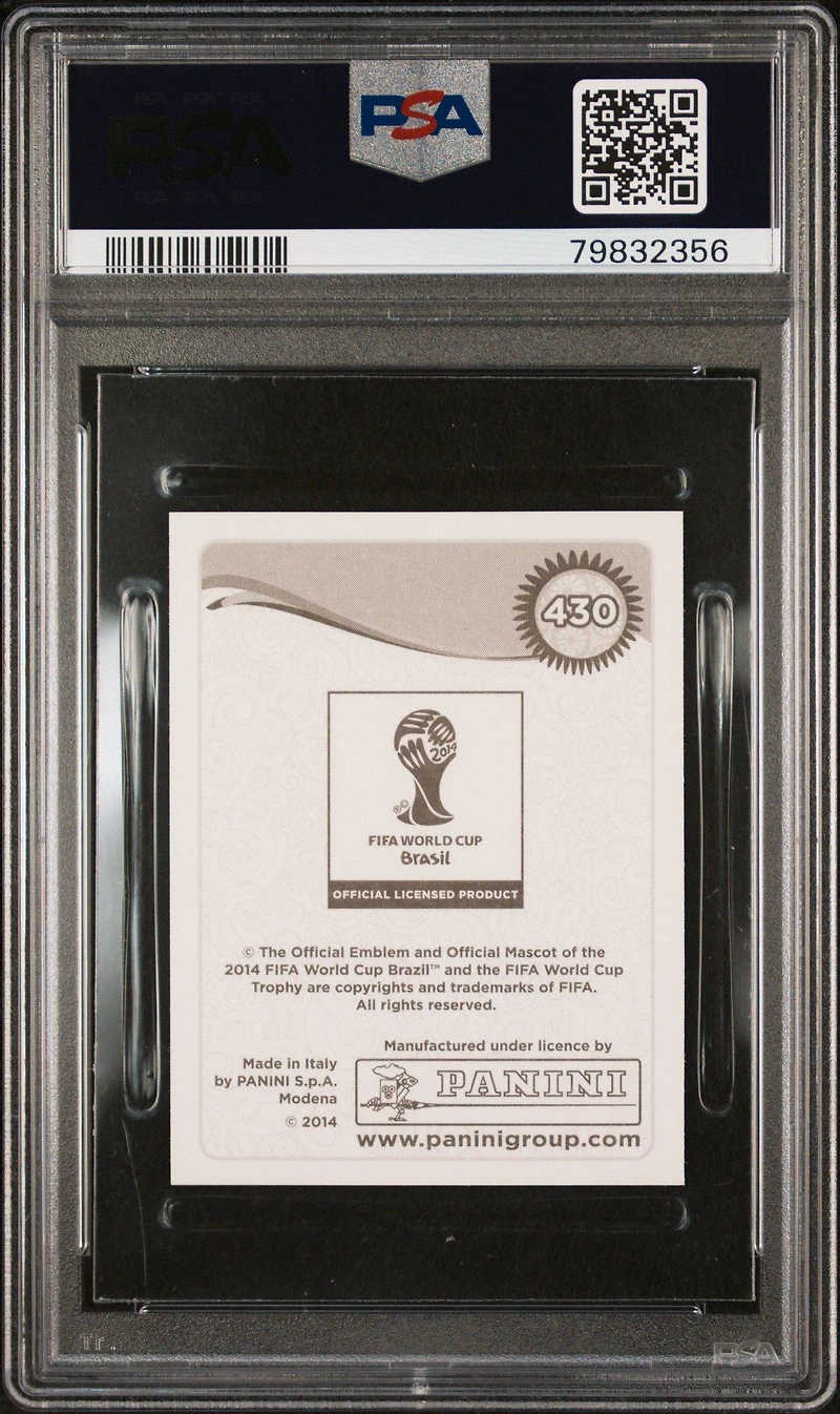 2014 Panini World Cup Stickers 430 Lionel Messi PSA 9