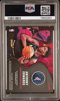 2021 Panini Nba Hoops Hot Signatures Hsaew Anthony Edwards Red PSA 8