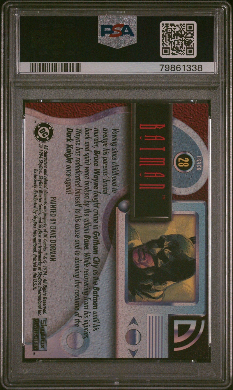 1994 Skybox Dc Master Series 28 Batman PSA 10
