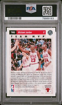 1992 Upper Deck Team Mvp's Tm5 Michael Jordan PSA 9