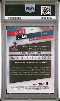 2019 Finest 100 Shohei Ohtani PSA 10
