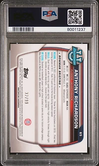 2022 Bowman University Chrome Prospects 65 Anthony Richardson Green Refractor PSA 9