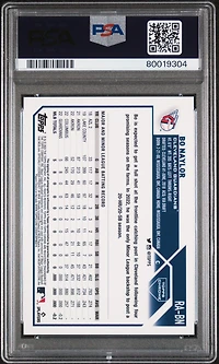 2023 Topps Chrome Rookie Autograph Rabn Bo Naylor PSA 9