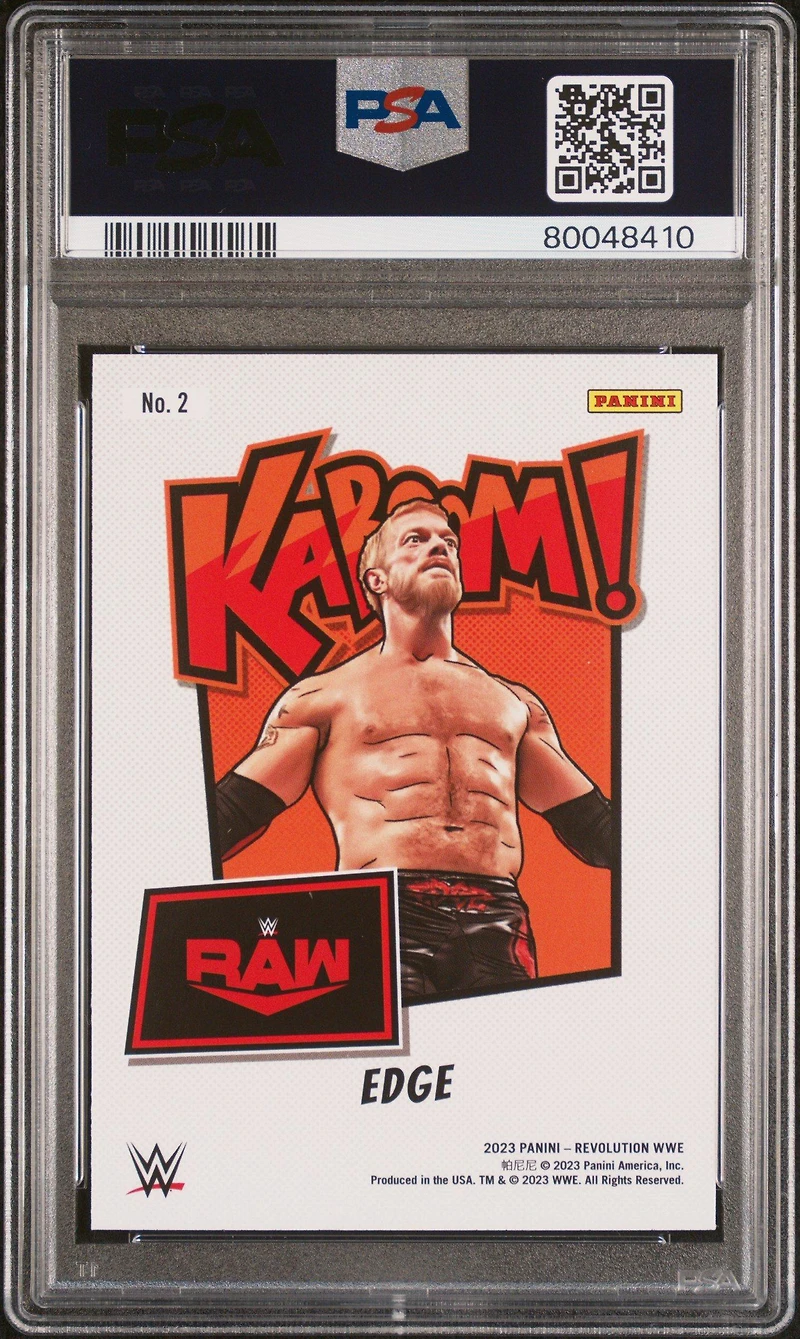 2023 Panini Revolution Wwe Kaboom! 2 Edge PSA 10