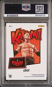 2023 Panini Revolution Wwe Kaboom! 2 Edge PSA 10