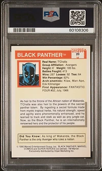 1990 Marvel Universe 20 Black Panther PSA 10