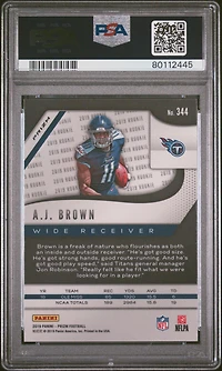 2019 Panini Prizm 344 A.j. Brown Green Prizm PSA 10