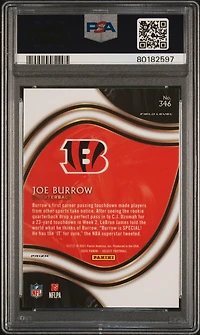 2020 Panini Select 346 Joe Burrow Silver Prizm PSA 10