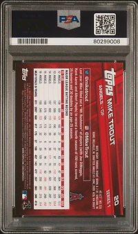 2017 Topps 20 Mike Trout Holding Bat PSA 10