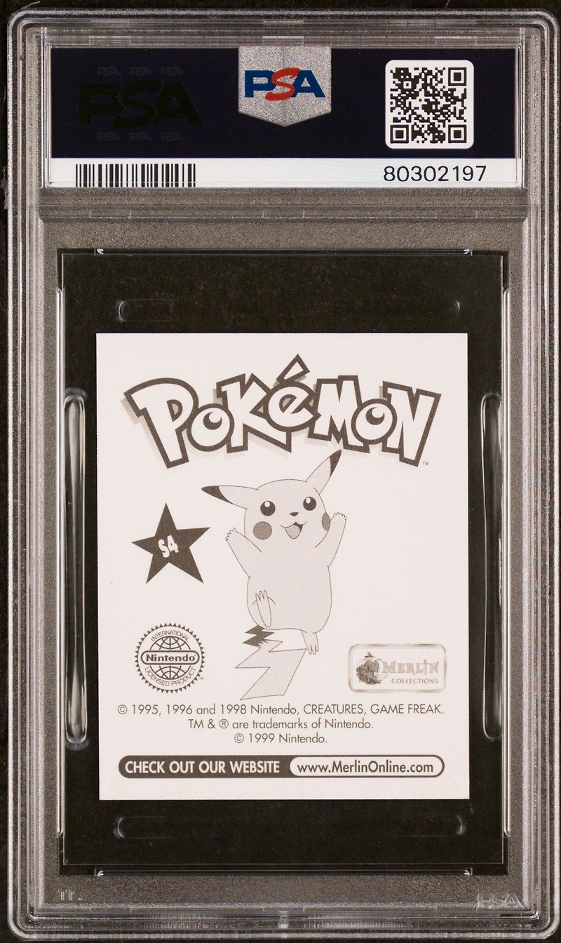 1999 Merlin Pokemon S4 Blastoise-prism PSA