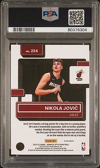 2022 Panini Donruss Optic 224 Nikola Jovic Choice PSA 10