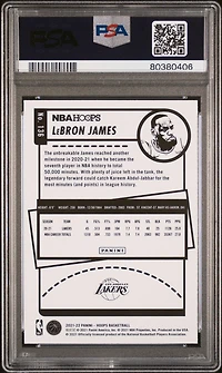 2021 Panini Nba Hoops 136 Lebron James Anniversary Edition PSA 9