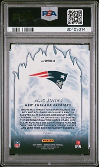 2021 Panini Donruss Optic White Hot Rookies Whr3 Mac Jones PSA 10