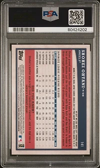 2018 Topps Big League 141 Shohei Ohtani PSA 10