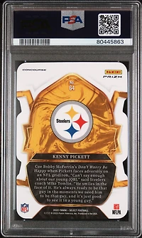 2022 Panini Select 64 Kenny Pickett Die-cut Green/yellow Prizm PSA 10