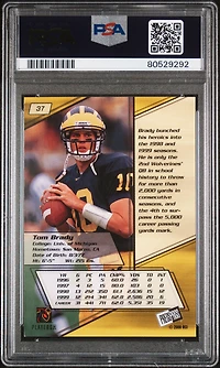 2000 Press Pass 37 Tom Brady PSA 9