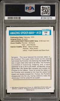 1990 Marvel Universe 129 Amazing Spider-man #129 PSA 10