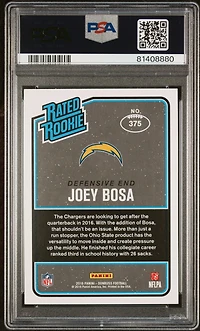 2016 Panini Donruss 375 Joey Bosa PSA 10