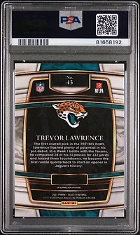 2021 Panini Select 43 Trevor Lawrence PSA