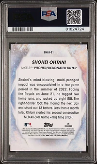 Topps Stars Of Mlb Smlb21 Shohei Ohtani PSA 10