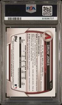 2023 Bowman Chrome Prospects Bcp25 Druw Jones Purple Raywave PSA 10