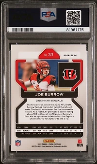 2021 Panini Prizm 273 Joe Burrow Disco Prizm PSA 10