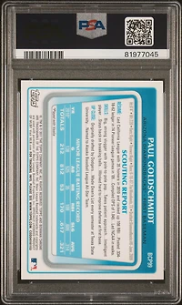 2011 Bowman Chrome Prospects Bcp99 Paul Goldschmidt PSA 8