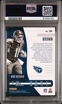 2019 Panini Absolute 101 A.j. Brown Spectrum Green PSA NM-MT+ 8.5