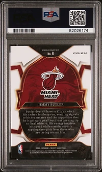 2022 Panini Select 8 Jimmy Butler Zebra PSA 10