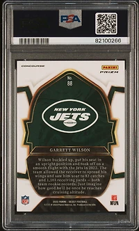 2022 Panini Select 88 Garrett Wilson Silver Prizm PSA 10