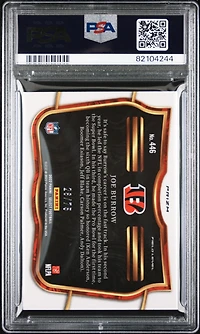 2022 Panini Select 446 Joe Burrow Tri-color Prizm PSA 10