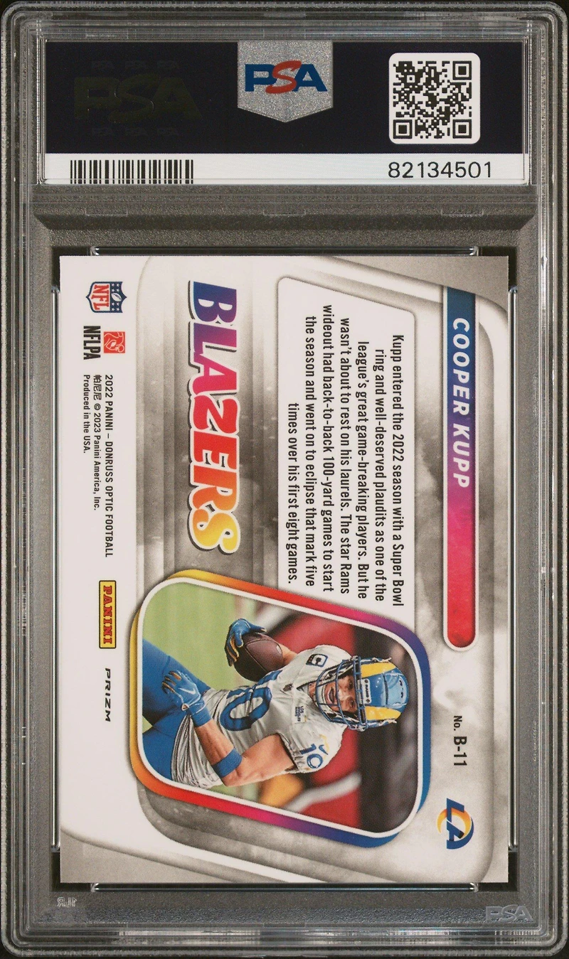 2022 Panini Donruss Optic Blazers B11 Cooper Kupp PSA 10