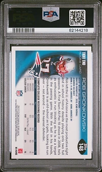 2010 Topps 148 Rob Gronkowski PSA 8