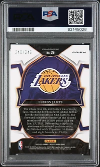 2022 Panini Select 26 Lebron James Blue Scope PSA 10