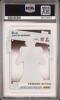 2020 Panini Chronicles Clearly Donruss Rated Rookies Rrjh Justin Herbert PSA 10