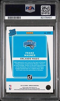 2021 Panini Donruss 235 Franz Wagner PSA 10