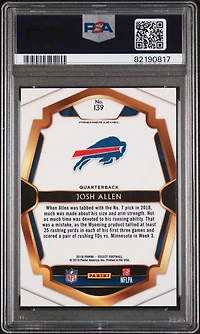 2018 Panini Select 139 Josh Allen PSA 10