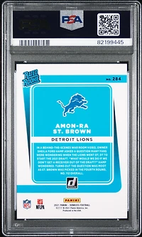 2021 Panini Donruss 284 Amon-ra St. Brown PSA 10