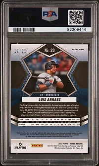2022 Panini Mosaic 30 Luis Arraez White Mosaic PSA 10