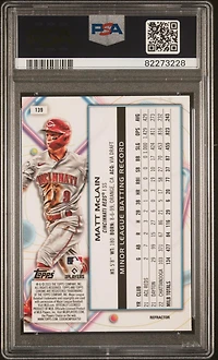 2023 Topps Cosmic Chrome 139 Matt Mclain Refractor PSA 10