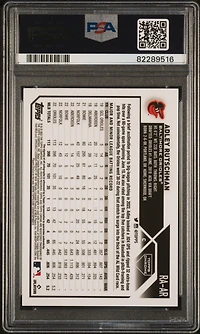 2023 Topps Chrome Rookie Autograph Raar Adley Rutschman Green Refractor PSA 9