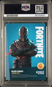 2019 Panini Fortnite 252 Black Knight Holofoil PSA 9