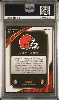 2022 Panini Select 340 Myles Garrett PSA 10