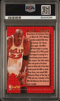 1995 Ultra Double Trouble 3 Michael Jordan PSA 9