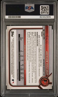 2022 Bowman Draft Bdc168 Jackson Holliday Chrome-refractor PSA