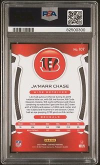 2021 Panini Certified 107 Ja'marr Chase Mirror PSA 9