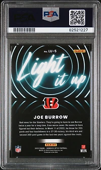 2022 Panini Donruss Optic Light It Up Lu5 Joe Burrow PSA 10
