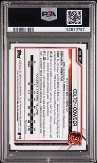 2021 Bowman Draft Bdc166 Colton Cowser Chrome PSA 9