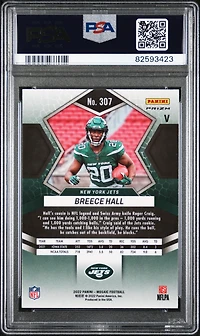2022 Panini Mosaic 307 Breece Hall Silver PSA 10