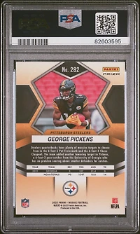2022 Panini Mosaic 282 George Pickens Camo Pink PSA 10